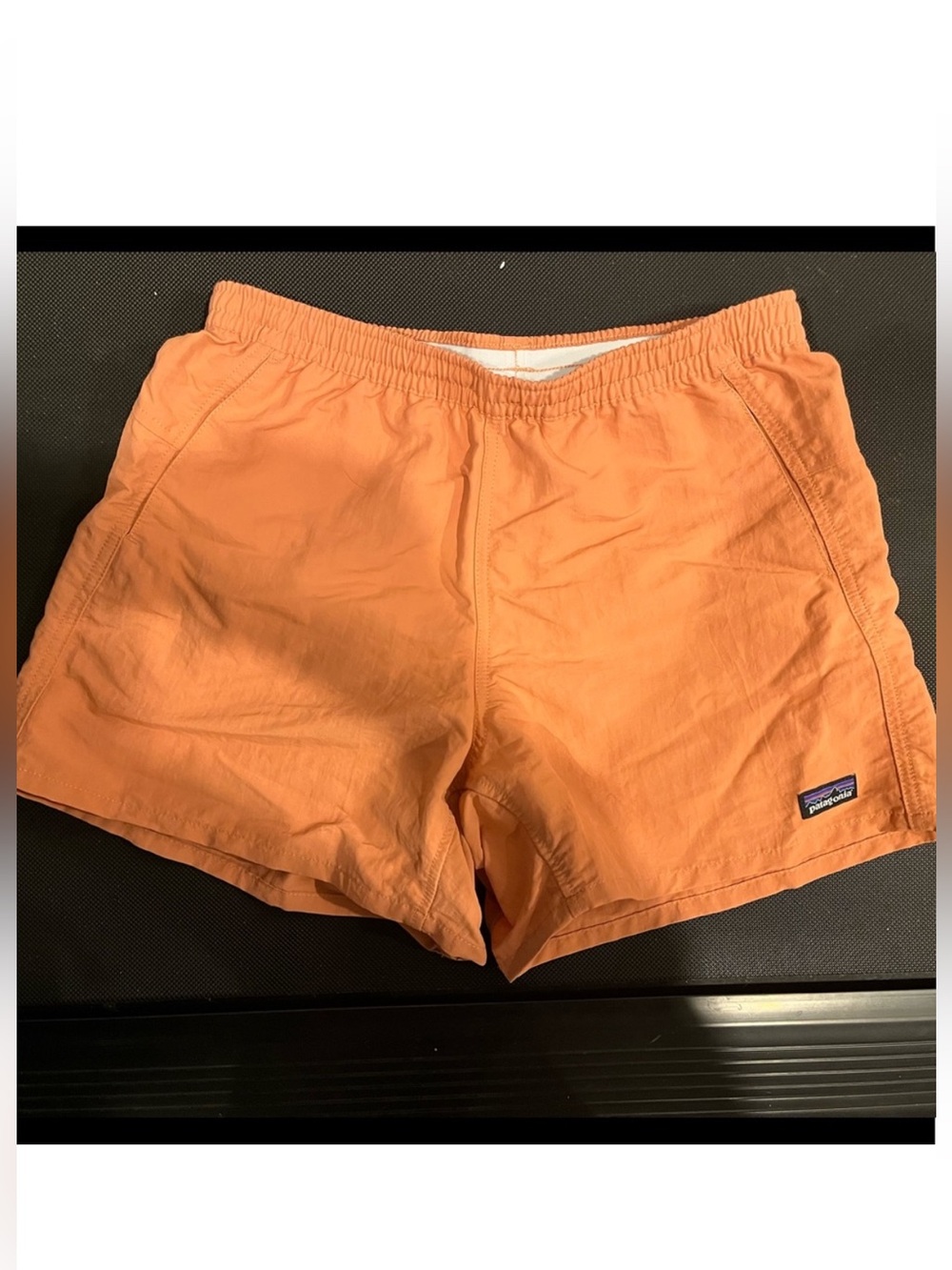 Patagonia orange/peach 5” baggies